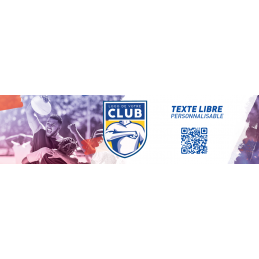 Bâche - Texte libre - Rugby